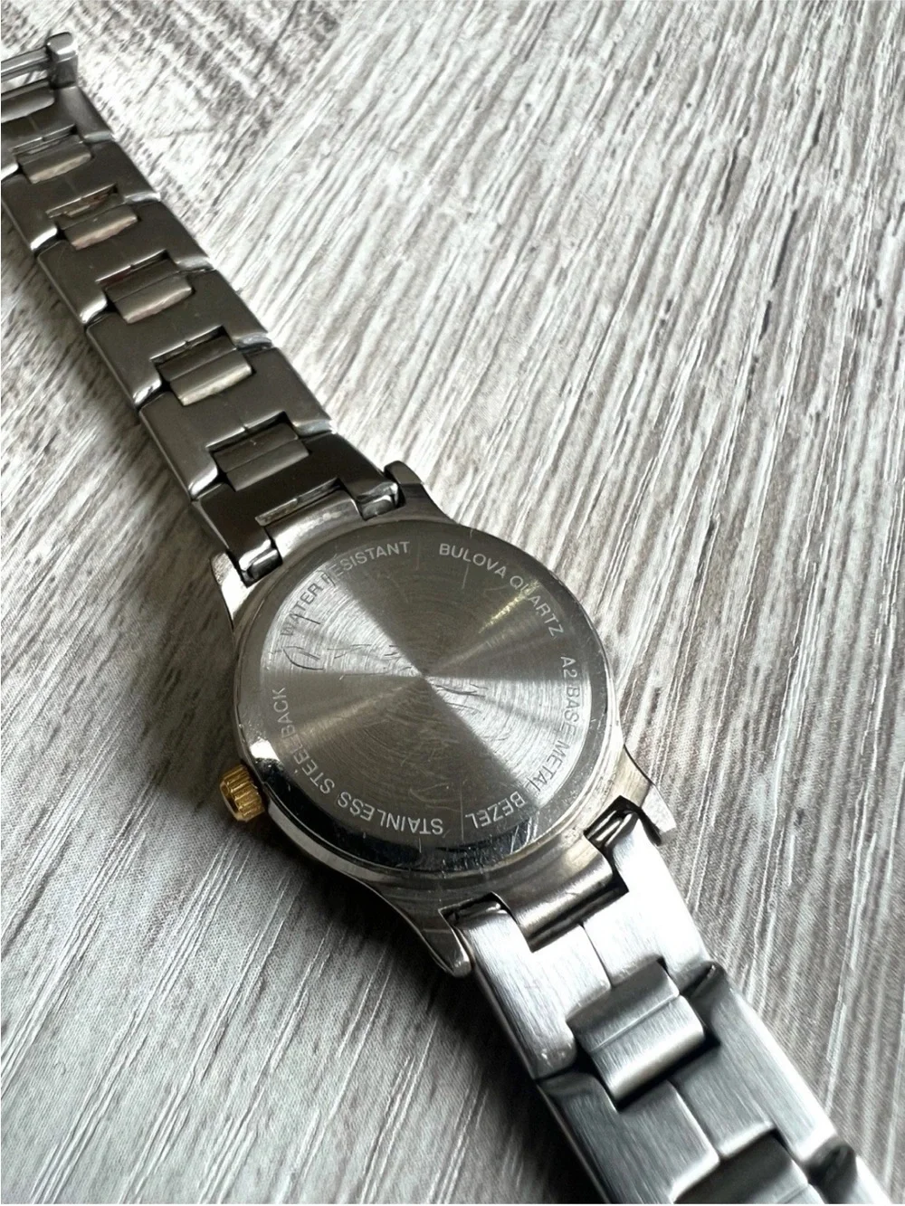 Caravelle by bulova Two-Tone Gold & Silver Watch — White Dial